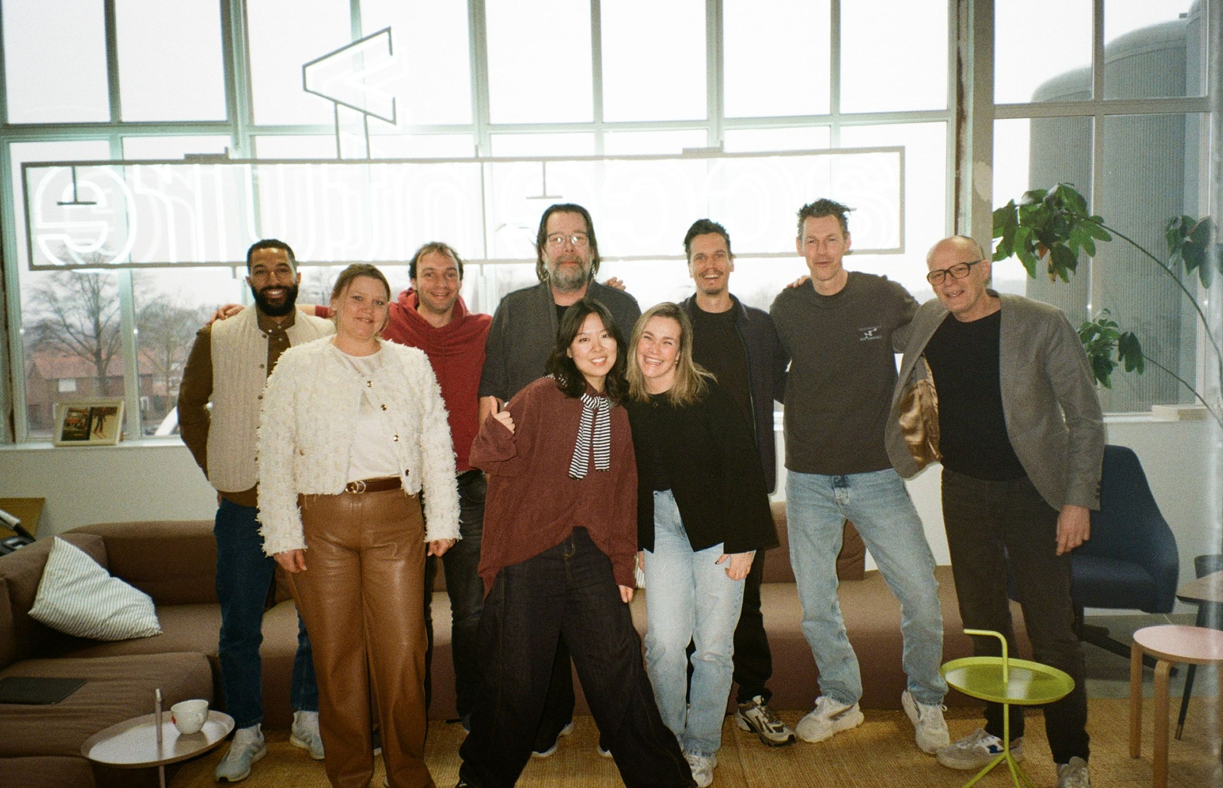 Team photo in the office