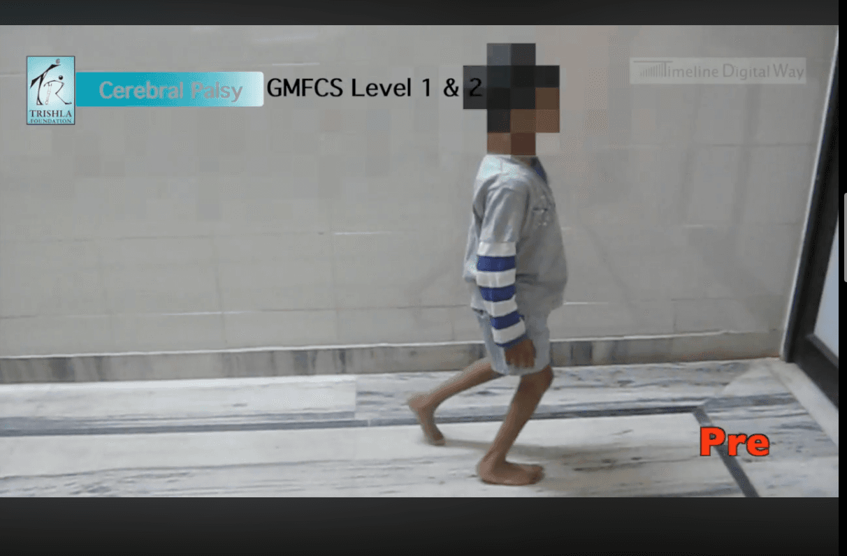 Child walking independently