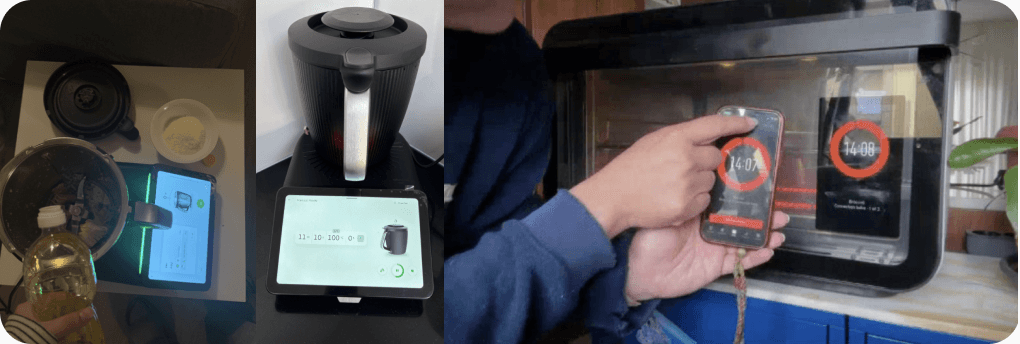 Hands-on testing of competitor cooking products