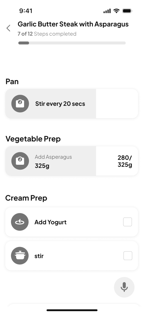 Phone UI exploring parallel task guidance